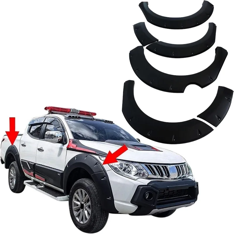 

Fender Flares Fit for Triton Accessories 9 Inch Black Mudguard for L200 2015 2016 2017 2018