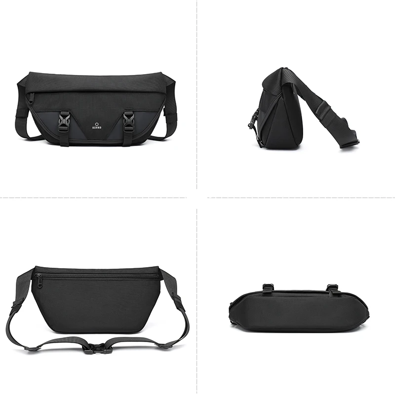 OZUKO Cell phone Shoulder Bag Waperproof Oxford Male Crossbody Bags Outdoor Sports Crossbody Bag Light Weight Travel Chest Bags