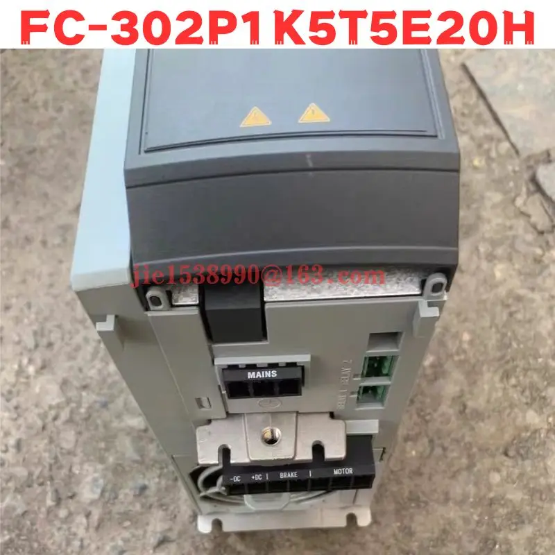 Used Frequency Converter FC-302P1K5T5E20H Normal Function Tested OK