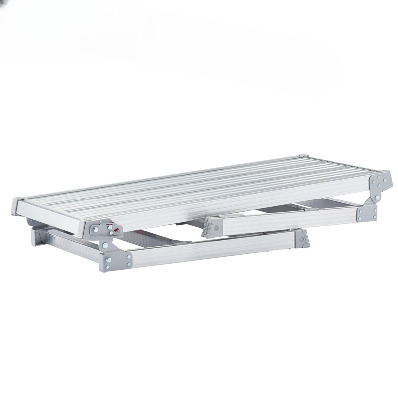

Aluminum ladder household stool platform ladder folding telescopic widening mobile DRS