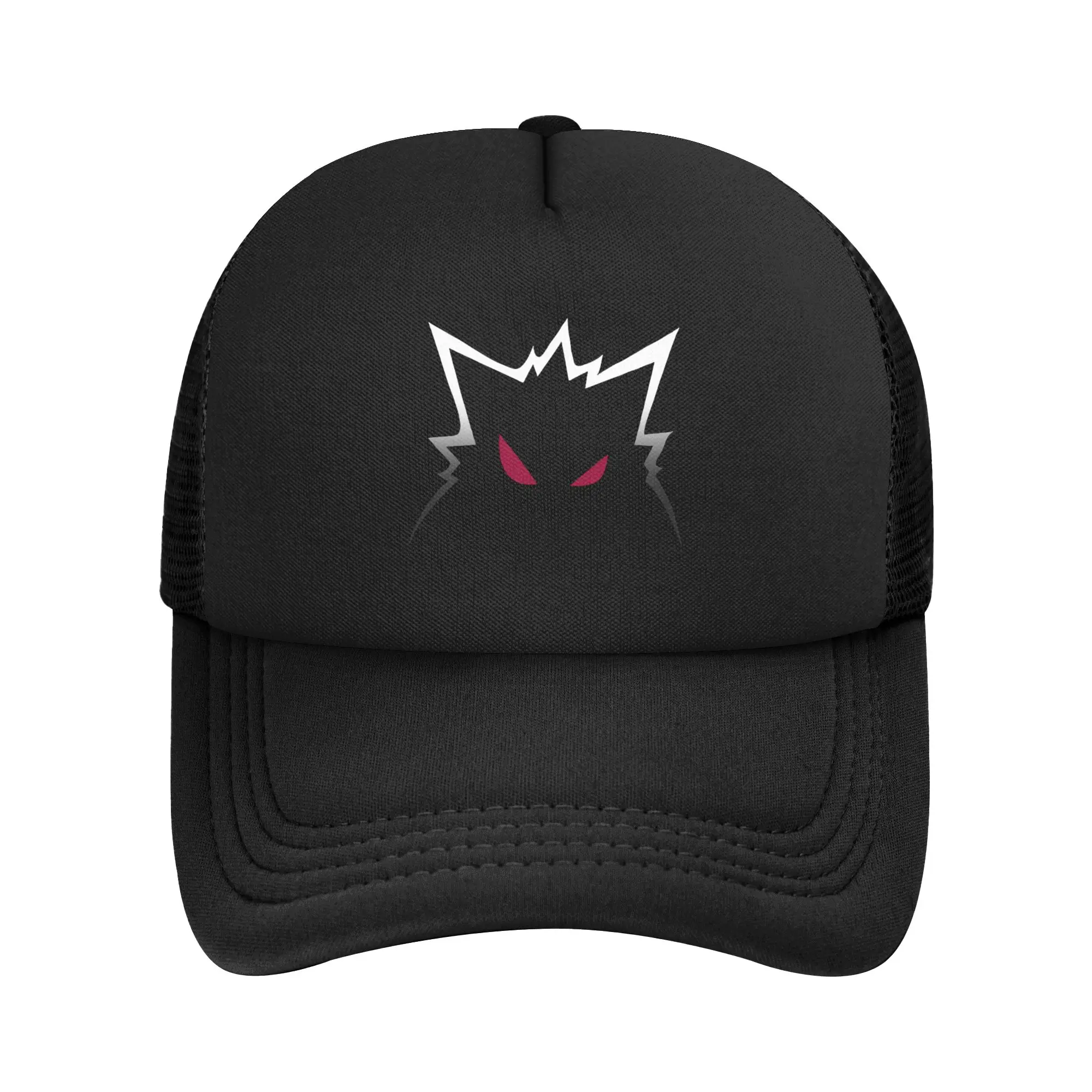 Gengar Shiny Scary Mesh Baseball Cap Sun Hat Ghost Kaiju Japan Style Pokemoned Dad Hat Adjustable Snapback Caps  Trucker Hat