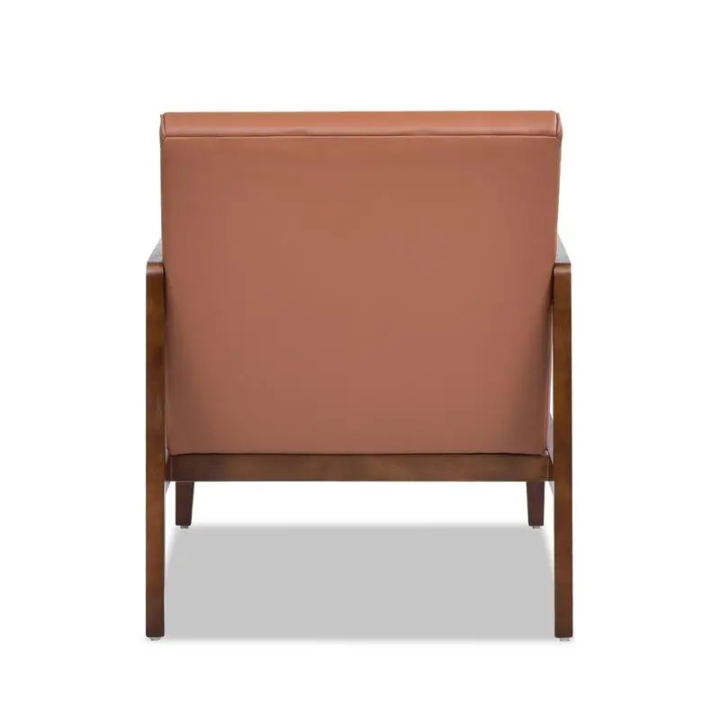 كرسي صالة انتقالي حديث مقاس 28 بوصة، تنجيد من الجلد والجلد الصناعي