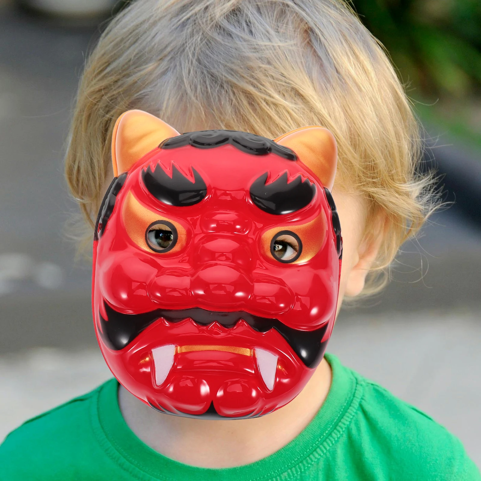

Red Ghost Mask Halloween Cosplay Costume Prop Dance Performance Eye Make up Party Props Plastic