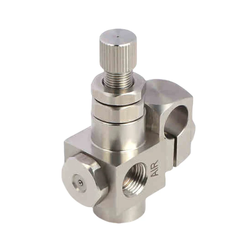 SS304 Adjustable Air Atomizing Nozzle Two Fluid Air Water Mist Spray Nozzle for Humidification Dust Suppression Cooling