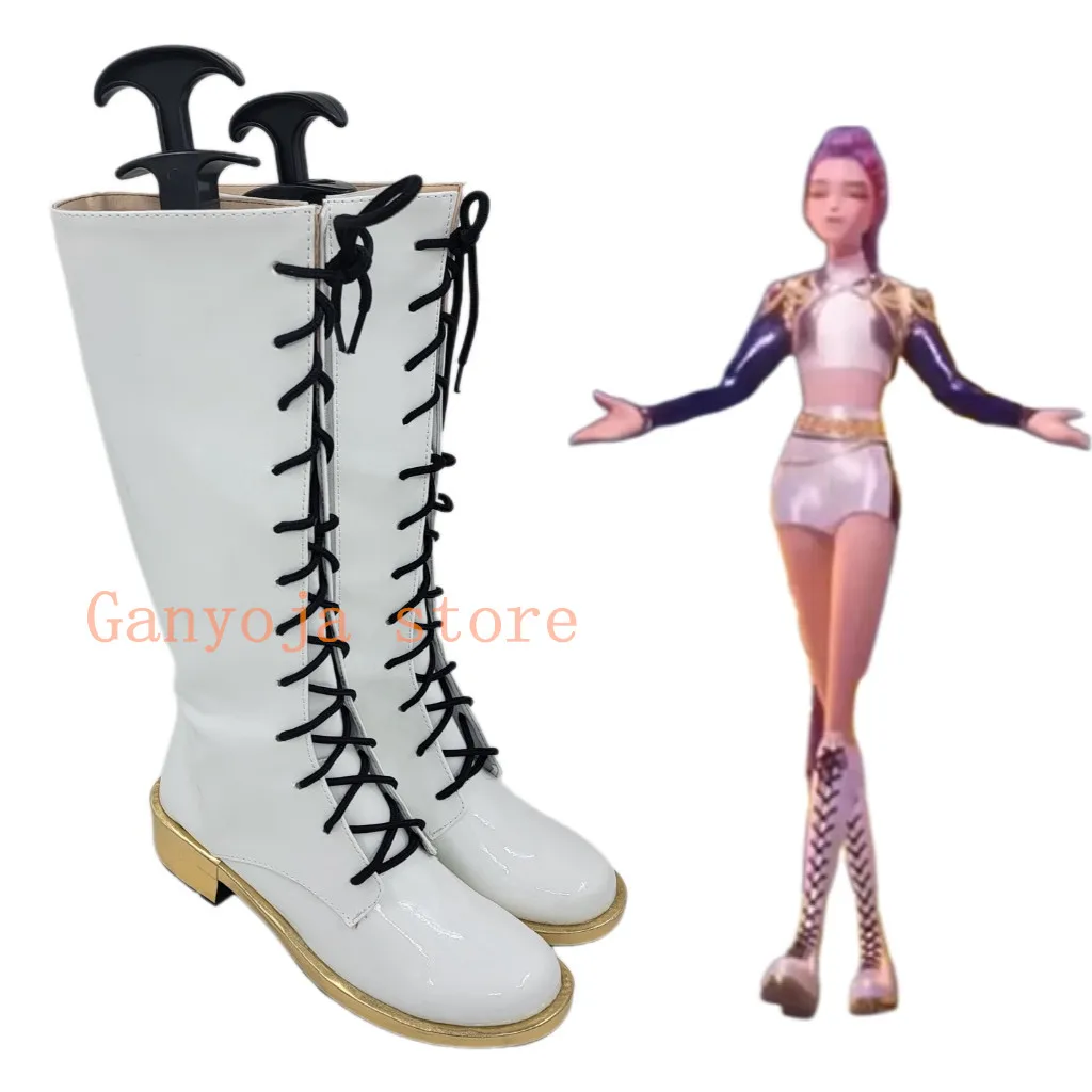 Rumi Dance Outfit Boots KPop Demon Hunters Cosplay Shoes Adult Kids Boots Halloween Carnival Shoes