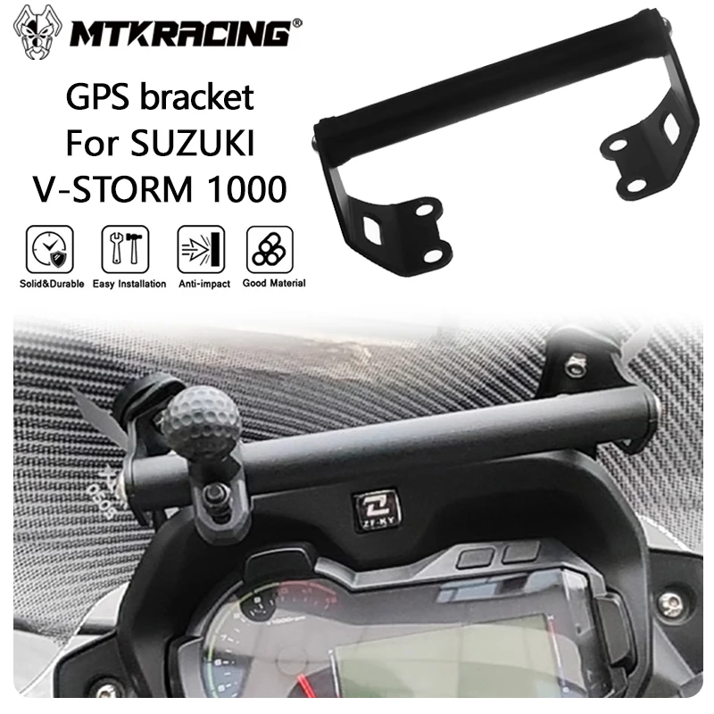 MTKRACING GPS braket, untuk SUZUKI V-STORM 1000 2017-2021 sepeda motor dudukan telepon navigasi GPS braket plat