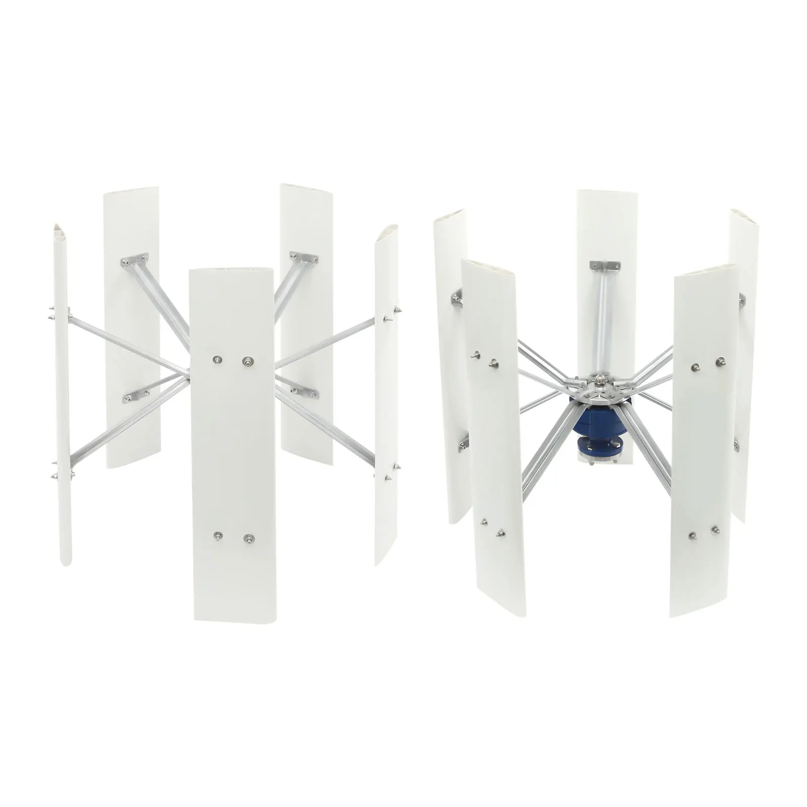 5-Blatt Vertikale Windturbine 100W 12V/24V mit Niedriger Anlaufwindgeschwindigkeit IP67 Leise VAWT für Haus, Wohnmobil und Straßenbeleuchtung