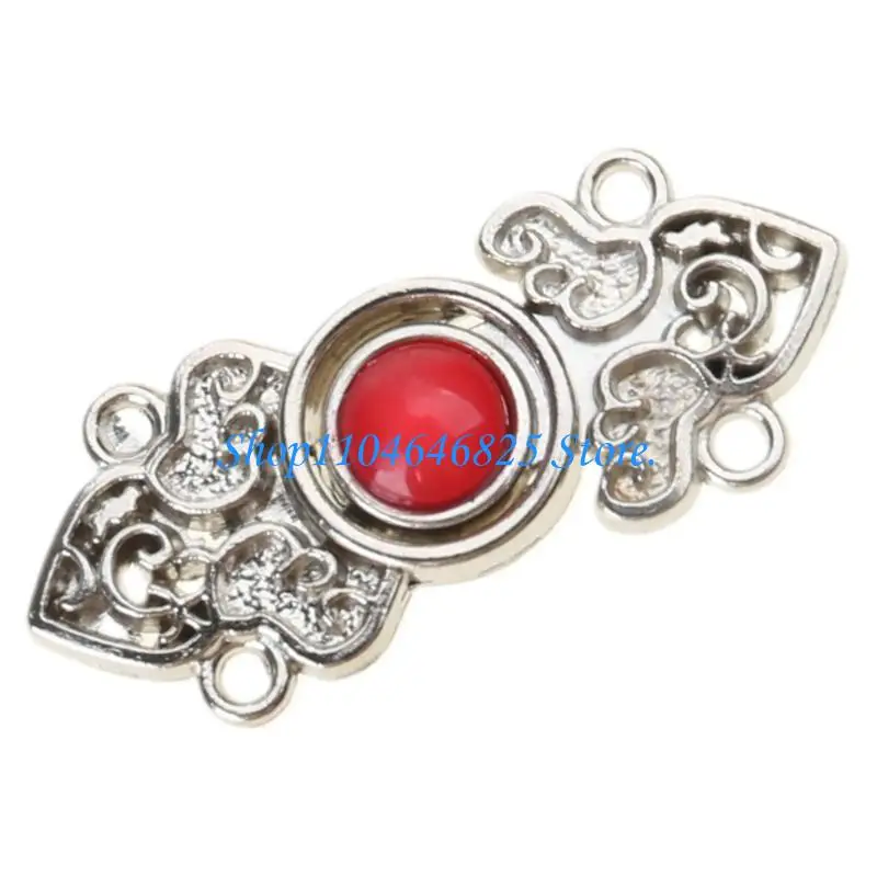 Metal Flower Knot Button Cardigans Diamond Buttons Knot Fasteners Cheongsam Suit Invitation Gift Box Appliques