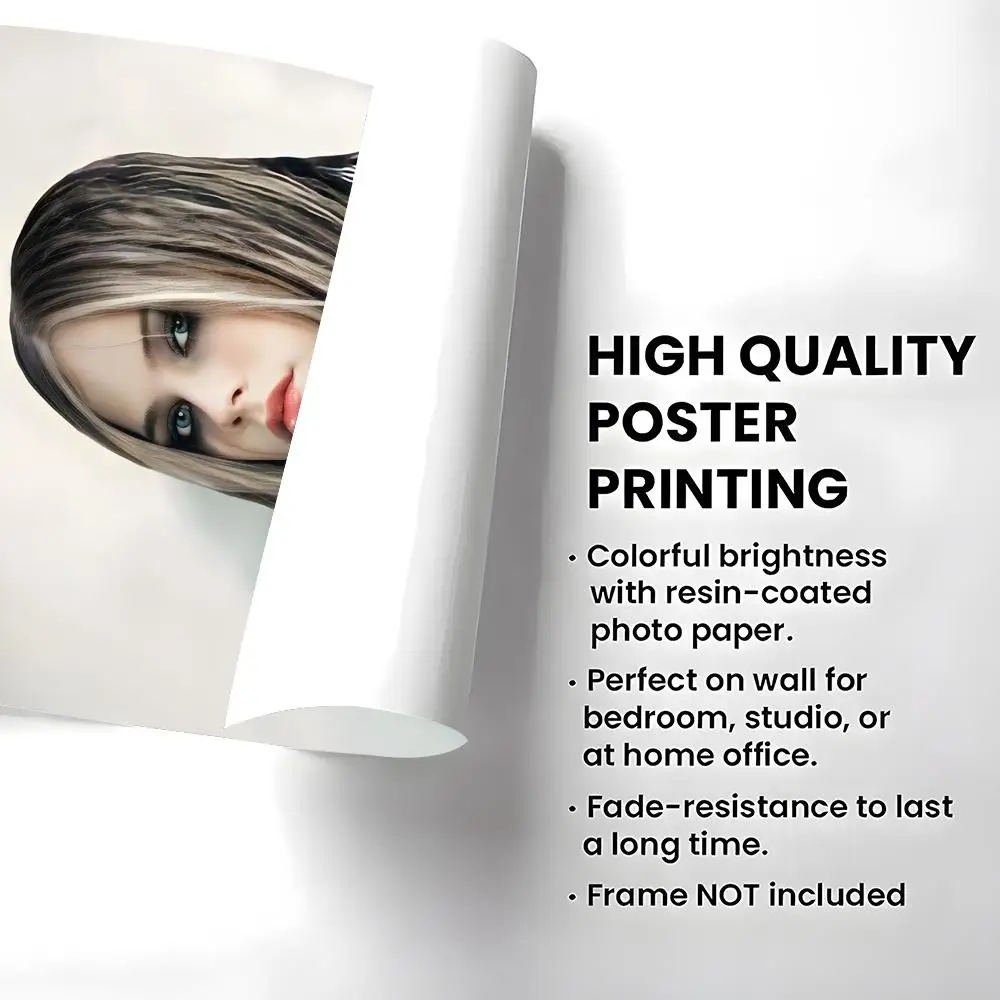 Singer Avril Lavigne Poster High-definition  poster stickers, suitable for bedroom, living room, home decoration