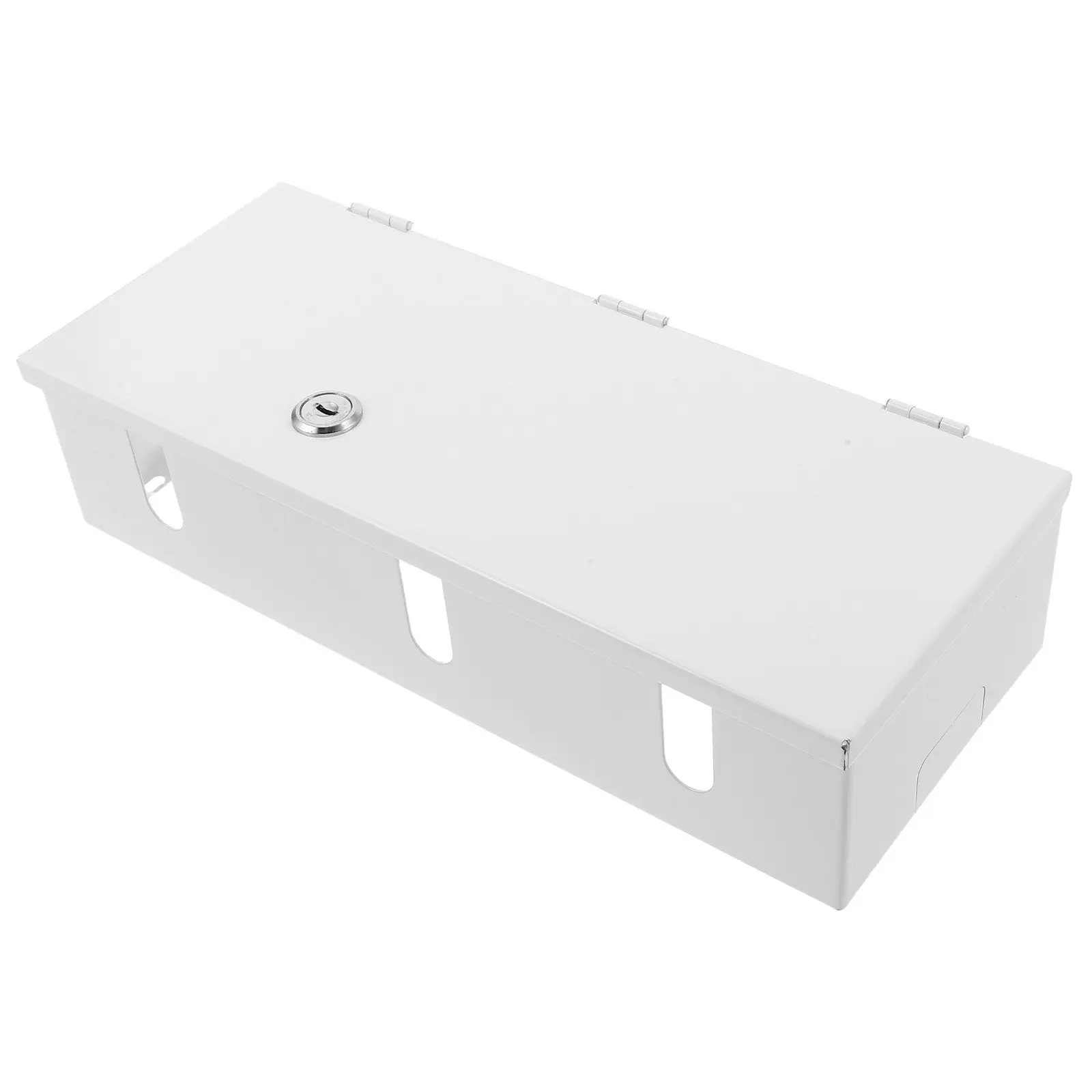Surface Mount Waterproof Lock Box 3-Gang Rectangular Lockable Electrical Box 2.8 Deep Protective Enclosure for Wall Switches