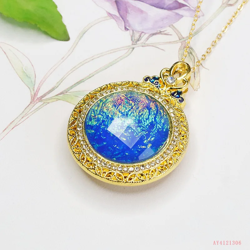 

Popular Star Blue Pendant Necklace Vintage Jewelry Jewelry Women