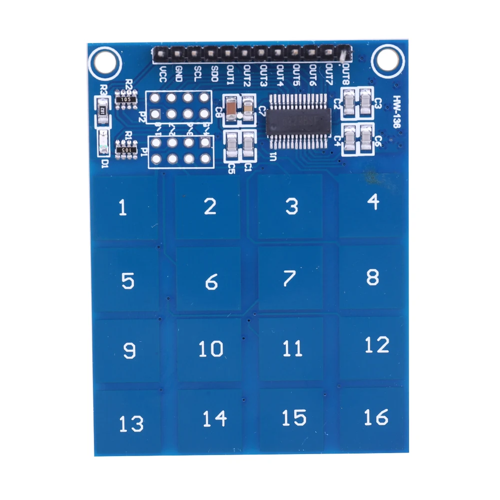 TTP229 Modulo sensore tattile con interruttore capacitivo digitale Scheda capacitiva touch a 16 canali Basso consumo energetico