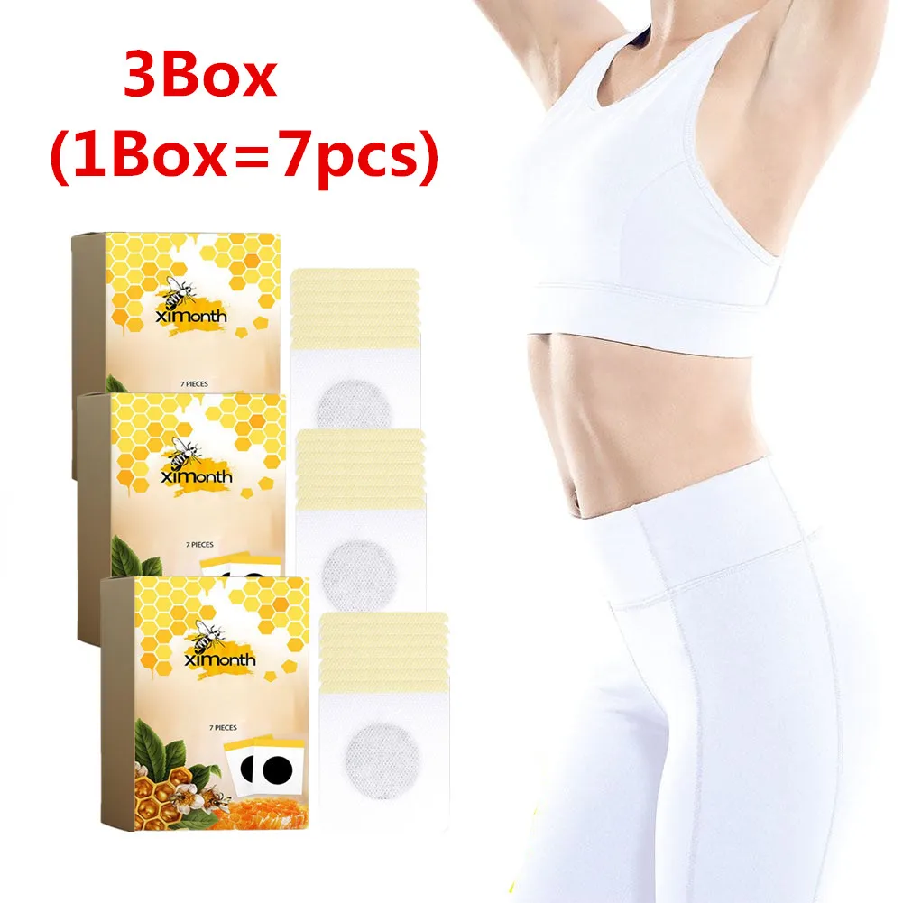 3Box  Bee Slimming Patch Belly Slimming Patch Lose Weight Detox Abdominal Navel Sticker Fast Burning Fat Improve Stomach