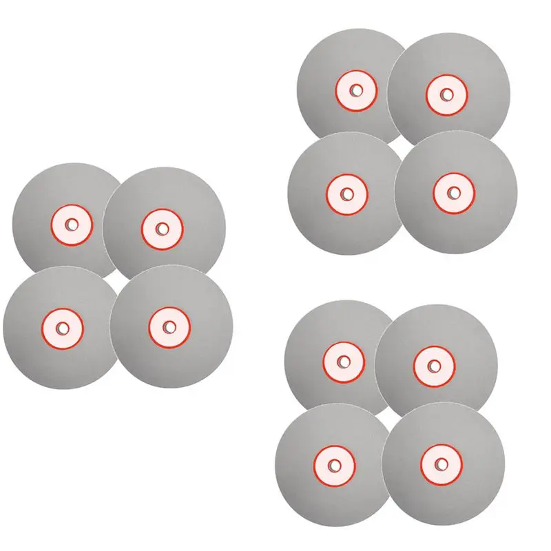 

BAAJ-12Pcs Diamond Polishing Disc 600 800 1200 3000 Grit 6Inch Flat Lap Grinding Wheel Lapping Grinding Disc Tool