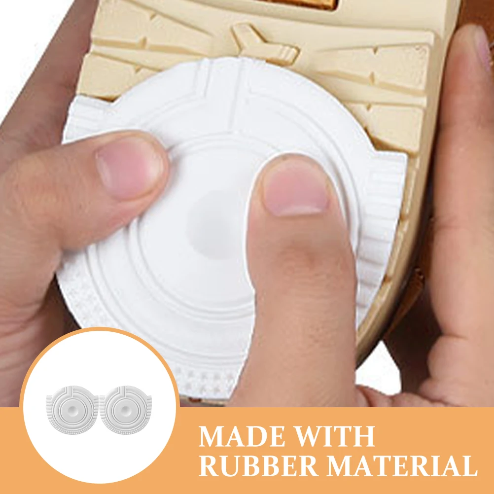 

1Pair Shoe Sole Anti-Slip Pad Impact-Resistant Rubber Heel Insert Easy Application Slip-Free Grip for Men's Women's Sports and