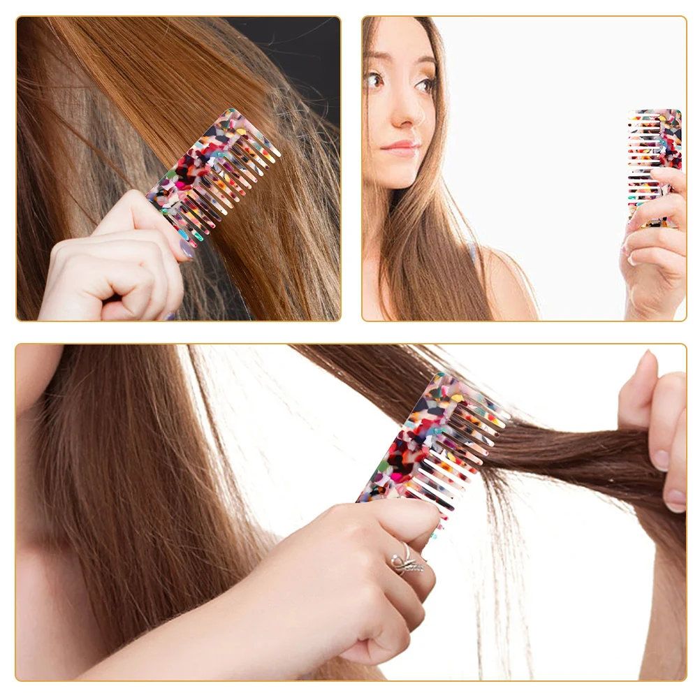 

Набор антистатических расчесок для волос, 2 шт., расческа для укладки из ацетатного материала премиум-класса для вьющихся волос, гладких результатов без вьющихся волос в любое время