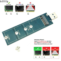 1PCS M.2 to USB Adapter B Key M.2 SSD Adapter USB 3.0 No Cable Needed USB to 2280 M2 SSD Drive Adapter NGFF Converter SSD Reader
