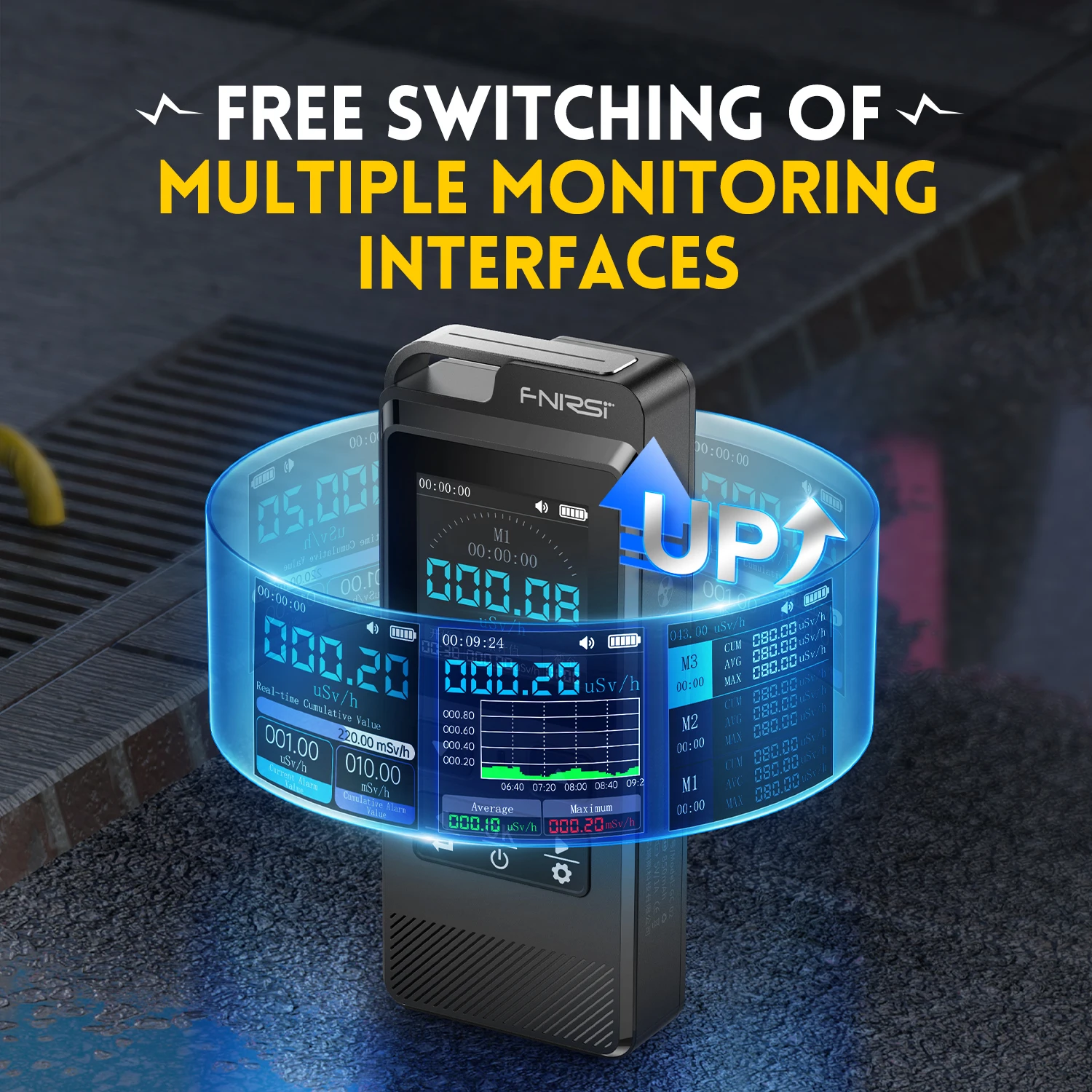 FNIRSI GC-02 Geiger عداد كاشف الإشعاع النووي الأشعة السينية بيتا غاما كاشف مقياس الجرعات Y-راي بيتا اختبار الإشعاع الخطي #2