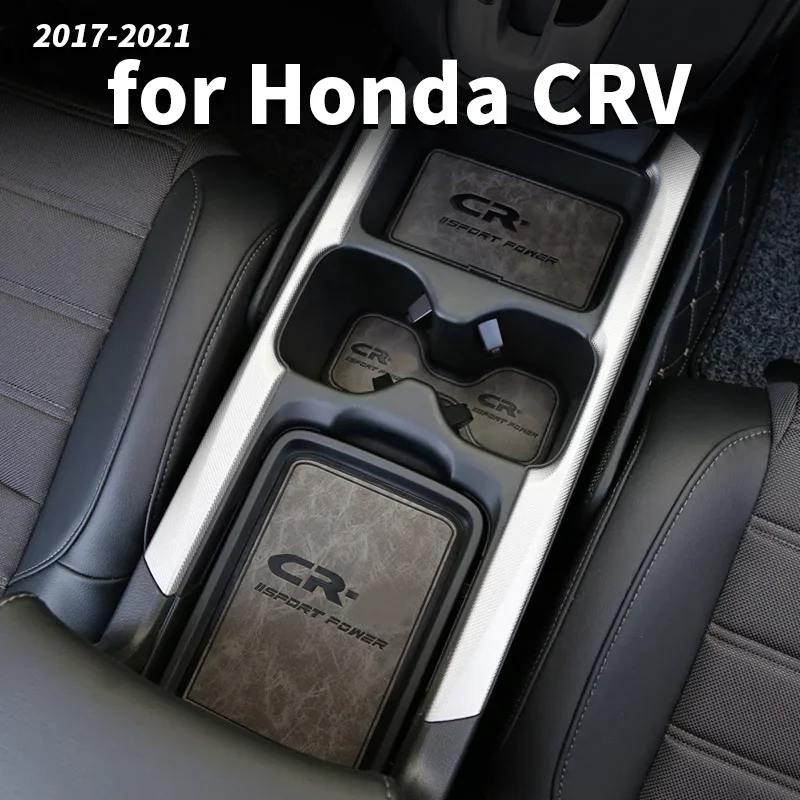 For Honda CR-V CRV 5th 20172018 20192020 2021 Car Leather Gate Slot Mat Groove Pad Water Coaster Door Slot Mat Storage Anti Slip