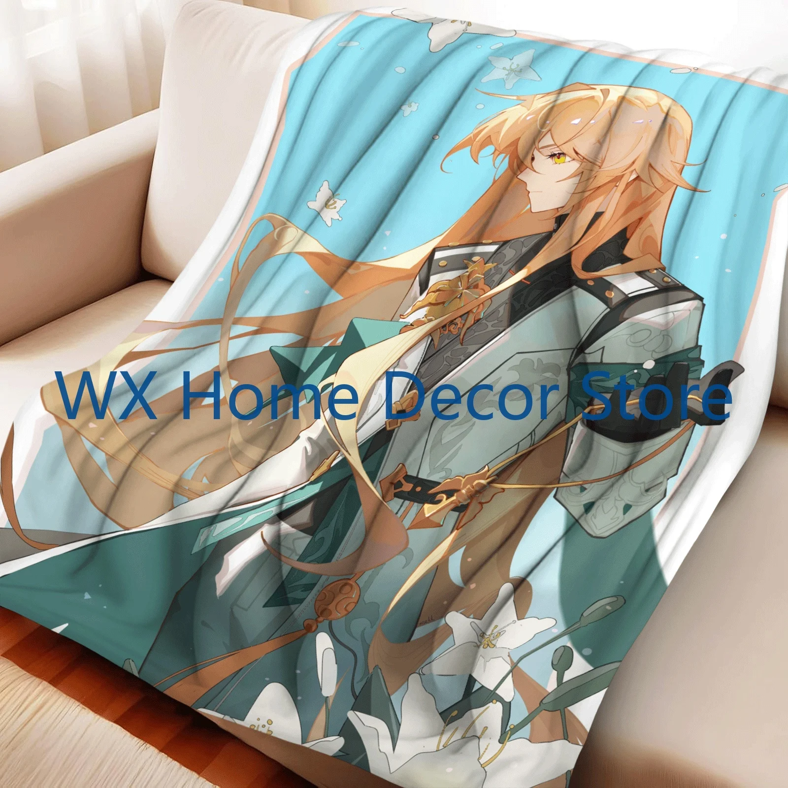 

Honkai Star Rail Luocha Anime Beach Swimming Towel Soft Absorbent Washcloth Children's Gifts for Kids Travel Camping Gym