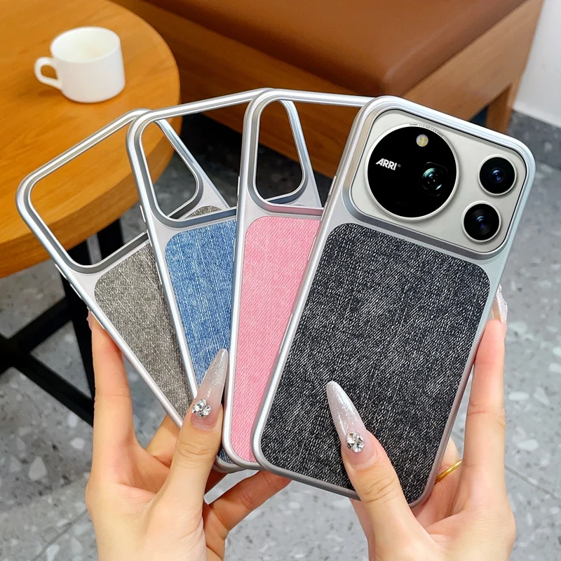 Case for Honor Magic9 Magic9 Pro Max Magic9 Ultra Version Titanium Silver Denim Magnetic Full Coverage Shock Resistant Cover