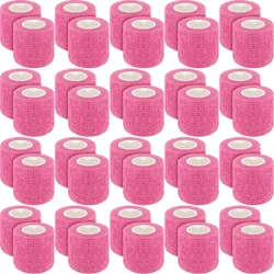 48/24/12/6/3 Pink Tattoo Grip Bandage Cover Wraps Tapes Nonwoven Waterproof Self Adhesive Finger Protection Tattoo Accessories