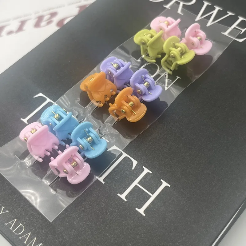 12 teile/satz süße kleine Haar Krallen clips für Mädchen Mini Haars pange Klaue Kinder Haar Krabben Dame Kinder Haarnadeln Prinzessin Haarschmuck – Detail 5