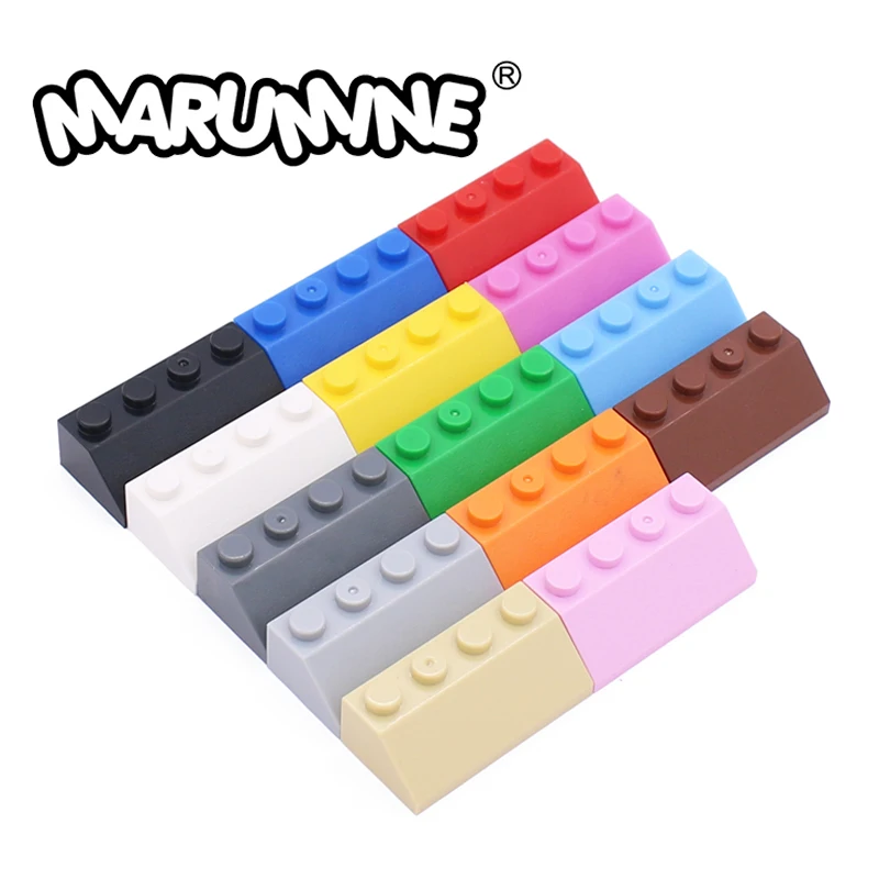 

MARUMINE 80PCS/Lot 45 2x4 Slope Brick Classic Create 3037 Building Blocks MOC Parts Accessories Compatible Educational DIY Toy