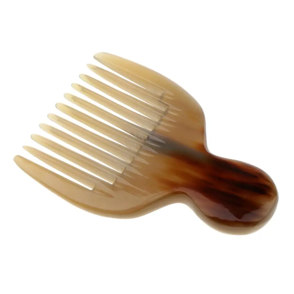 Styling Pick Comb, Afro Comb Curly Hair Hairdressing Styling Barber Tool,Natural Material Scalp Massage Comb Brush