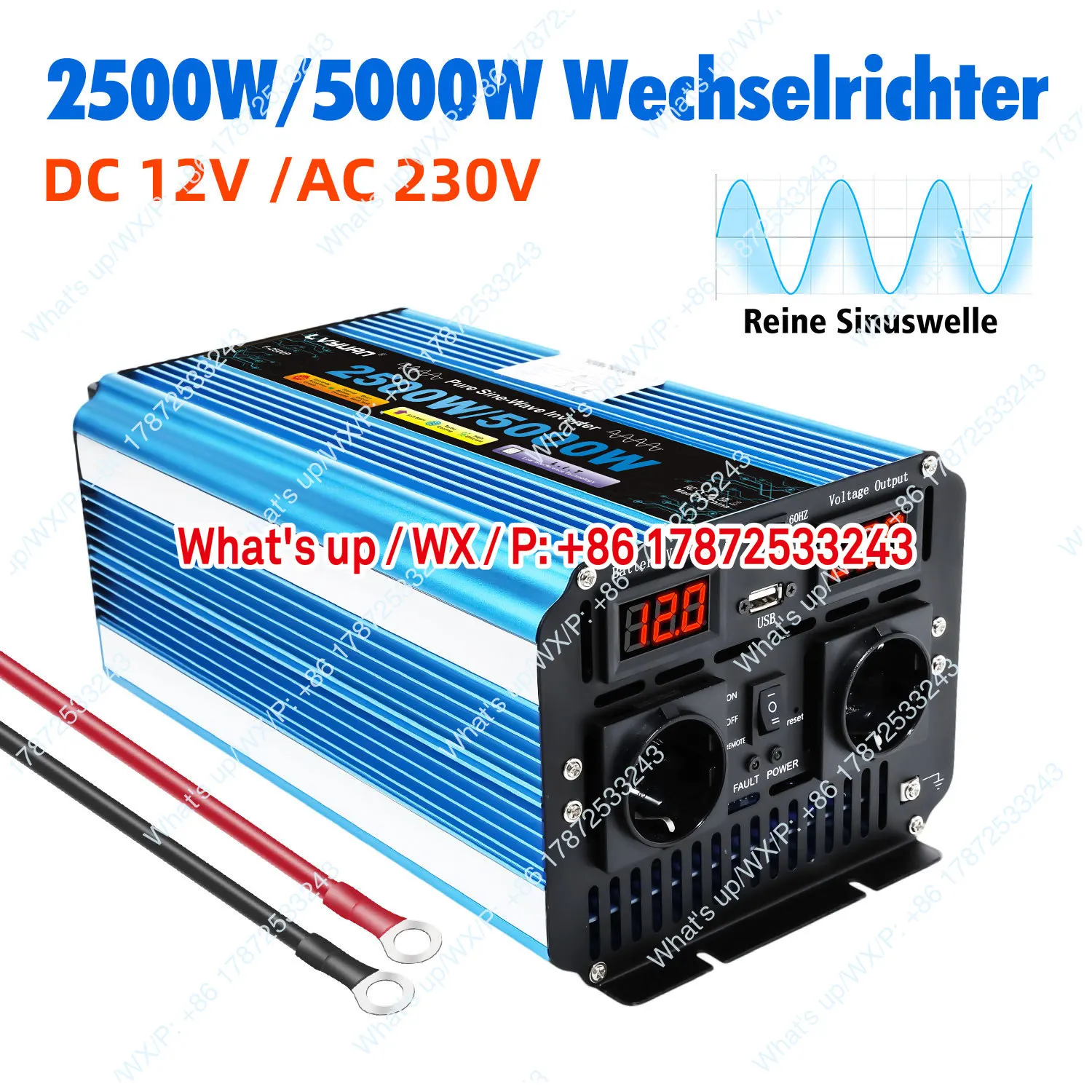 Pure string high-power inverter 2500W/5000W12V24V to 220V