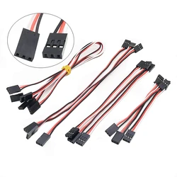 10 pz Servo cavo maschio a maschio Servo prolunga cavi RC Touch Wire 100mm 200MM 300MM 500MM per JR Futaba elicottero RC giocattolo