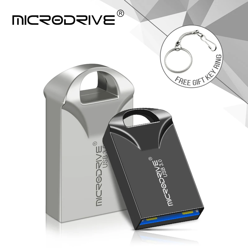 mini usb 3.0 Flash Drive 128GB 64GB 32GB 16GB high speed memory Flash USB3.0 Stick small u disk with key chain