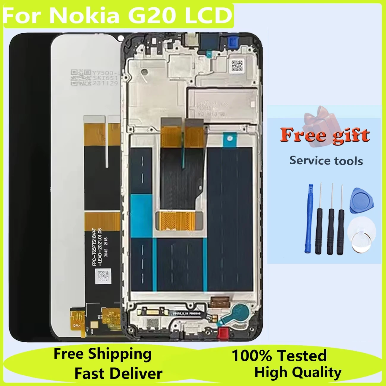 Pantalla Display For Nokia G20 6.52\