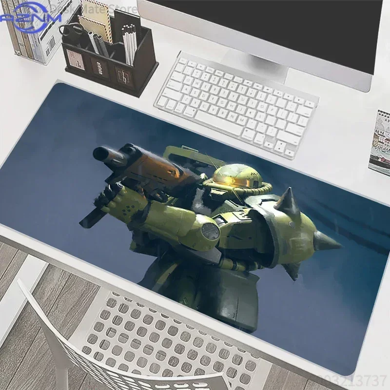 Anime Burgundy Mecha Robot Close Up Portrait Mouse Pad Rubber Non Slip Gaming Desk Mat for Computer Laptop Office Use