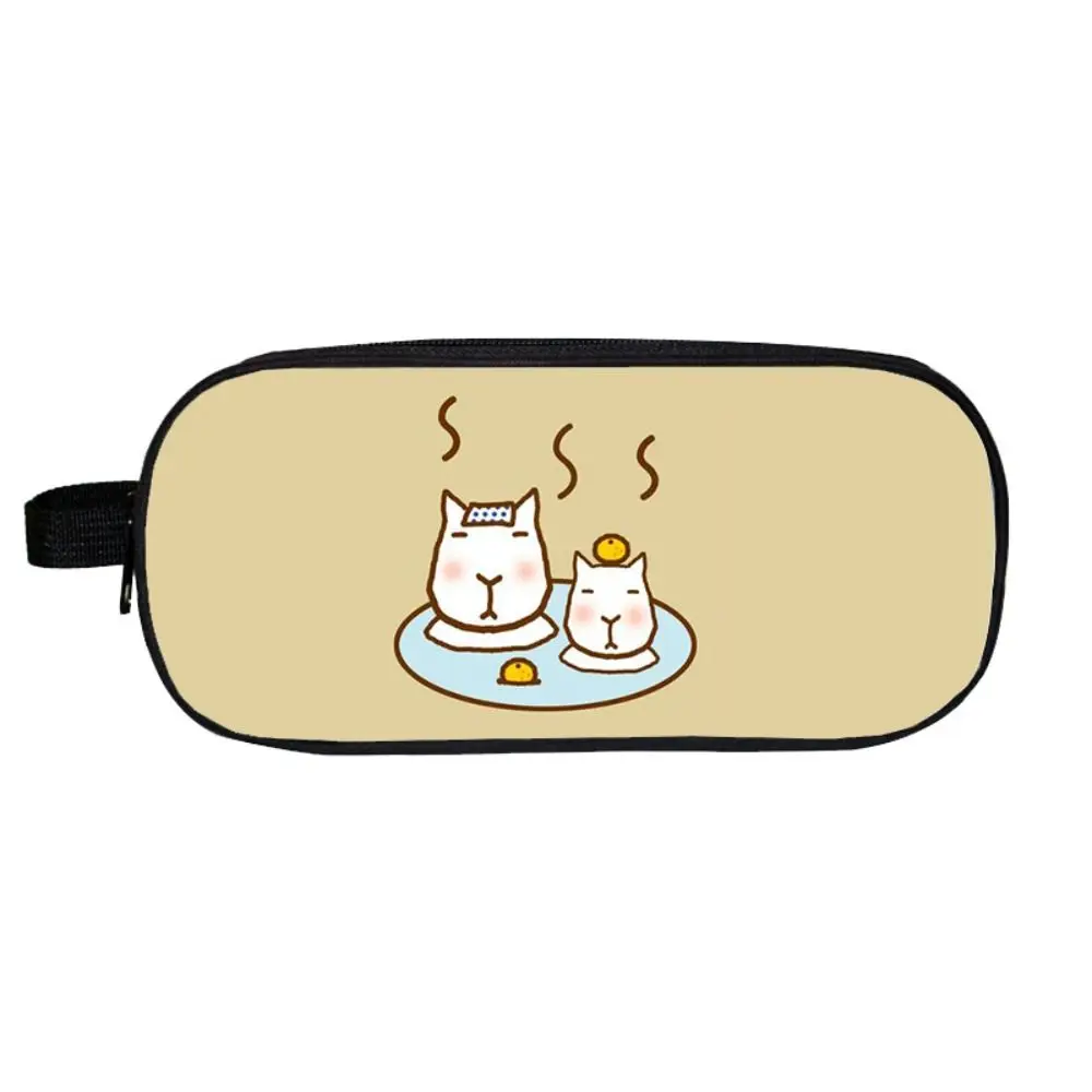 Imagem -03 - Estojo Capivara para Estudantes do Ensino Fundamental e Médio Cartoon Anime Pen Bolsa Bolsa de Armazenamento para Crianças Carteira de Moedas Meninos e Meninas