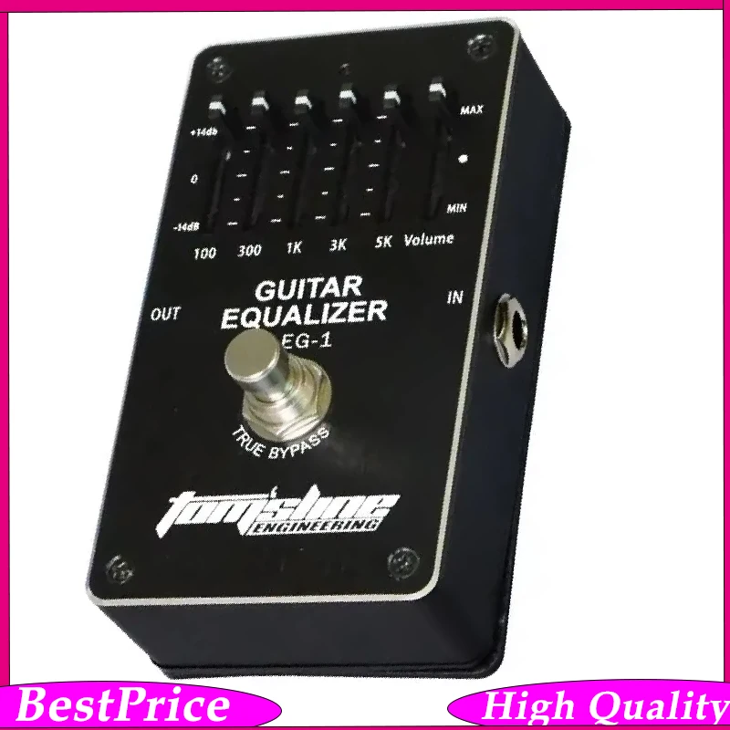Aroma AEG-1 EQ 5-Band Guitar Equalizer Electric Guitar Effect Pedal True Bypass Aluminum Alloy Housing Guitar Effect Pedal