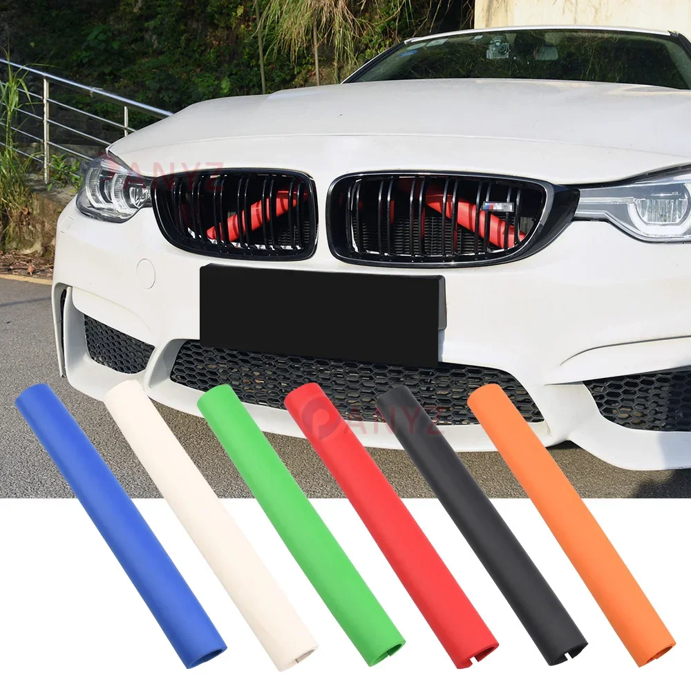 Front Grille Bar V Brace Wrap For BMW 1/2/3/4/5/6 Series X1X2X3X4X5 GT3/5 Garnishing Tube Decorative Trim Molding Fit