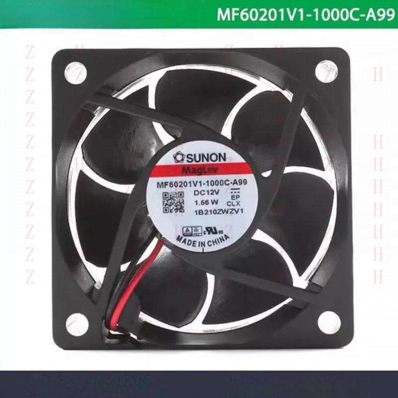 XXZ for  SUNON MF60201V1-1000C-A99 6020 12V 1.56W 5000RPM Magnetic Cooling Fan