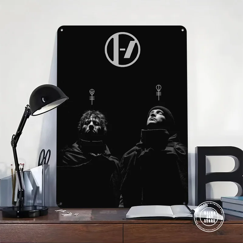 Twenty One Pilots Metal Poster Custom Wall Art Retro Vintage Tinplate Signs for Home Decorations Living Room Decoration Gaming