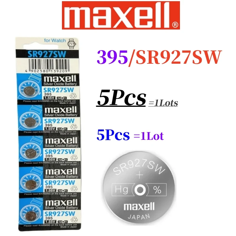 5pcs-50pcs Original SR927SW Lithium Batteries AG7 395 399 LR927 395A 399 LR927 LR57 195 L926F Button Battery for Watch Toys