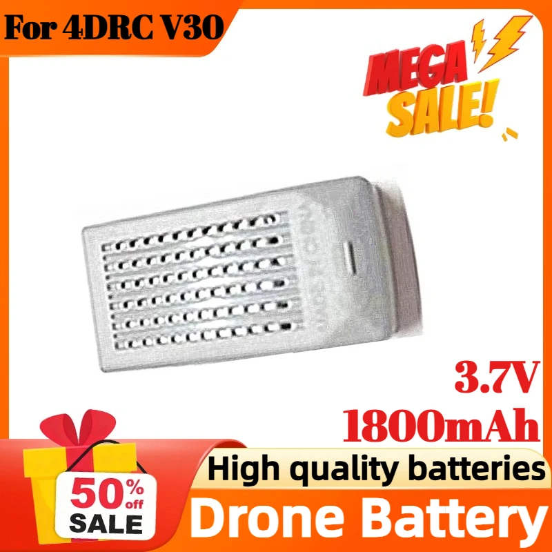 

3.7V 1800mAh Upgrade Replacement for 4DRC V30 Mini Drone Battery 4D-V30 Rechargeable Battery Wholesale Drone Parts Accessories