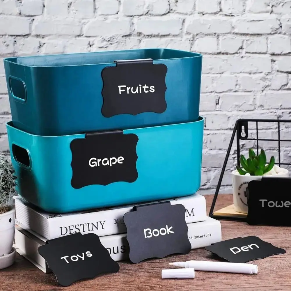 10PCS New Plastic Price Boards Mini Signage Table Chalkboard Black Multifunctional Price Tags Mall