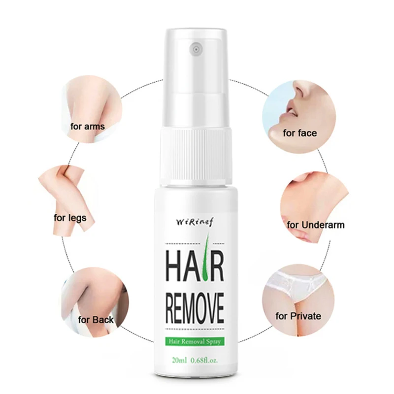 Removedor de cabelo spray indolor removedor de cabelo creme barba biquíni pernas íntimas corpo axila creme removedor de pêlos faciais para mulher