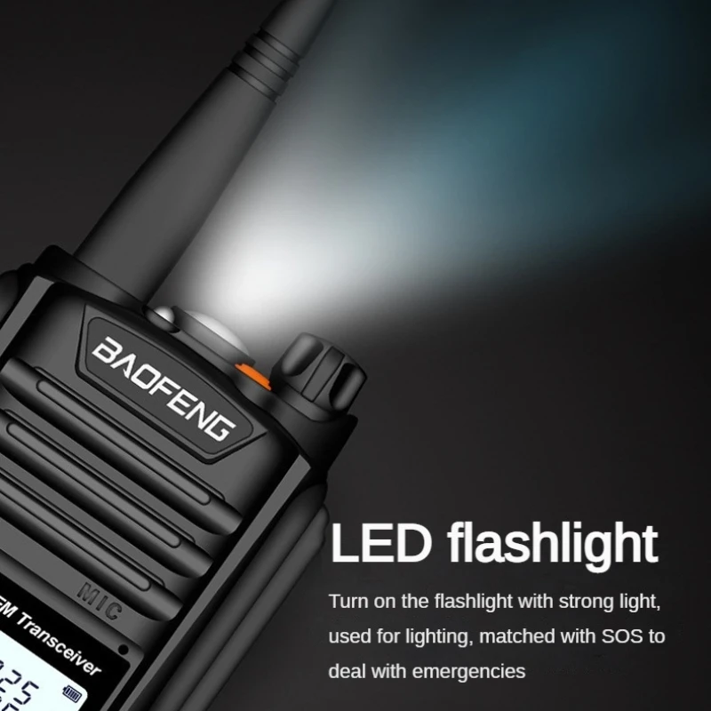 Baofeng BF-A58 جهاز اتصال لاسلكي محمول IP67 مستوى مقاوم للماء والغبار مع زر شاشة كبير لمسافات طويلة اتصال داخلي خارجي