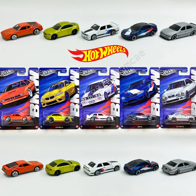 

Cars Hot Wheels 2025 Bmw Set Model Silver Series M1 M2 M3 M4 M5 1:64 Scale Diecast Model Vehicle Cars Unopened Grt01 Boy'S Gift