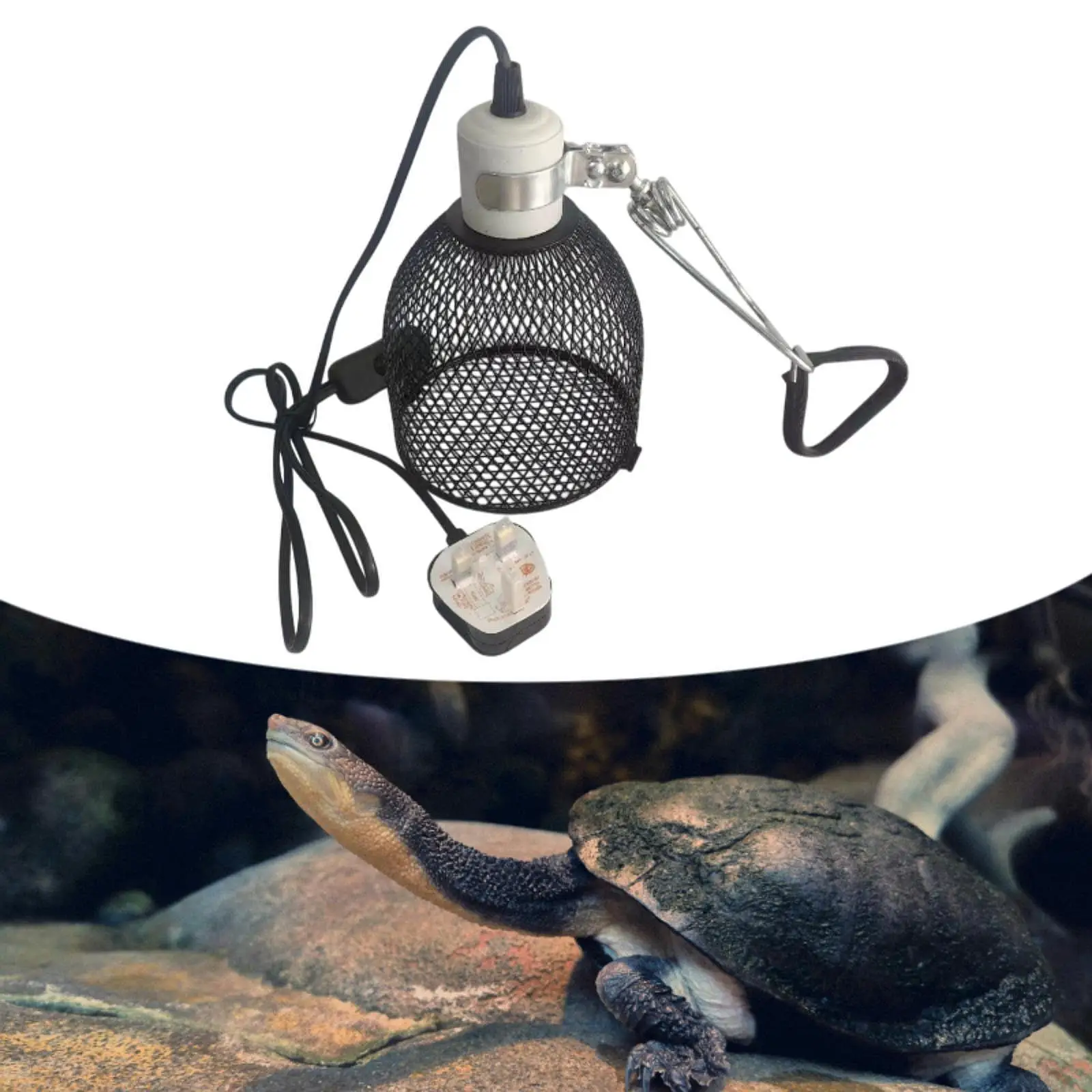 

Reptile Heating Lampshade Anti Scald Heater Guard Reptile Heat Lamp Guard Heating Lamp Cover for Snake Chicks Pet Lizard Parrot