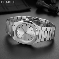 PLADEN Luxury Watch Men Top Brand High Quality Stainless Steel relogio masculino Fashion Waterproof Quartz Watches For Men 2024