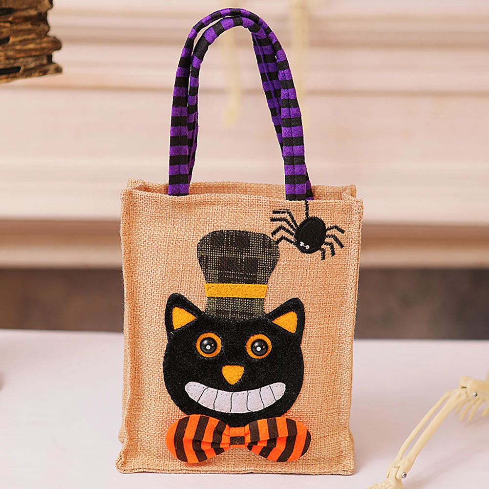 Candys Bags for Halloween,Large Capacity Candys Collection Present Tote,Handheld Present Tote Bags for Halloween For Party Favor