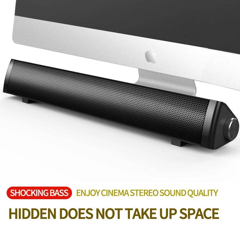 Computer Speakers Subwoofer Wireless Bluetooth Speakers Soundbar tv Bass Surround Sound Box for PC Laptop phone Tablet MP3 MP4