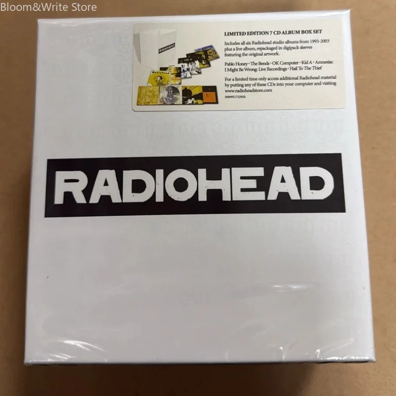 Album Box Set 7CD White Gift Box, British Rock Classic Music Album Collection, Audiophile Music Disc, for Collection & Gift